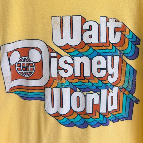 Disney Yellow Walt Disney World Tee size Large - Picture 2 of 5